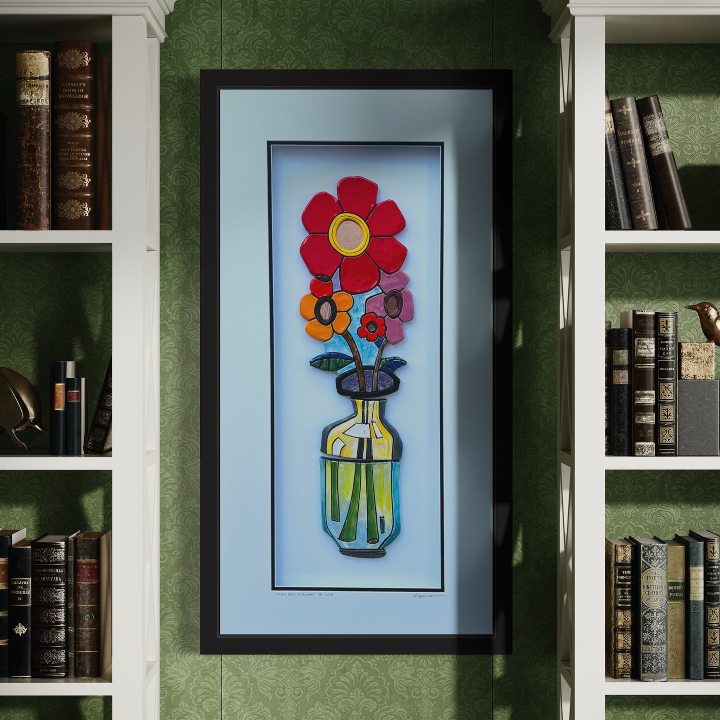 "Glass Vase of Blooms"