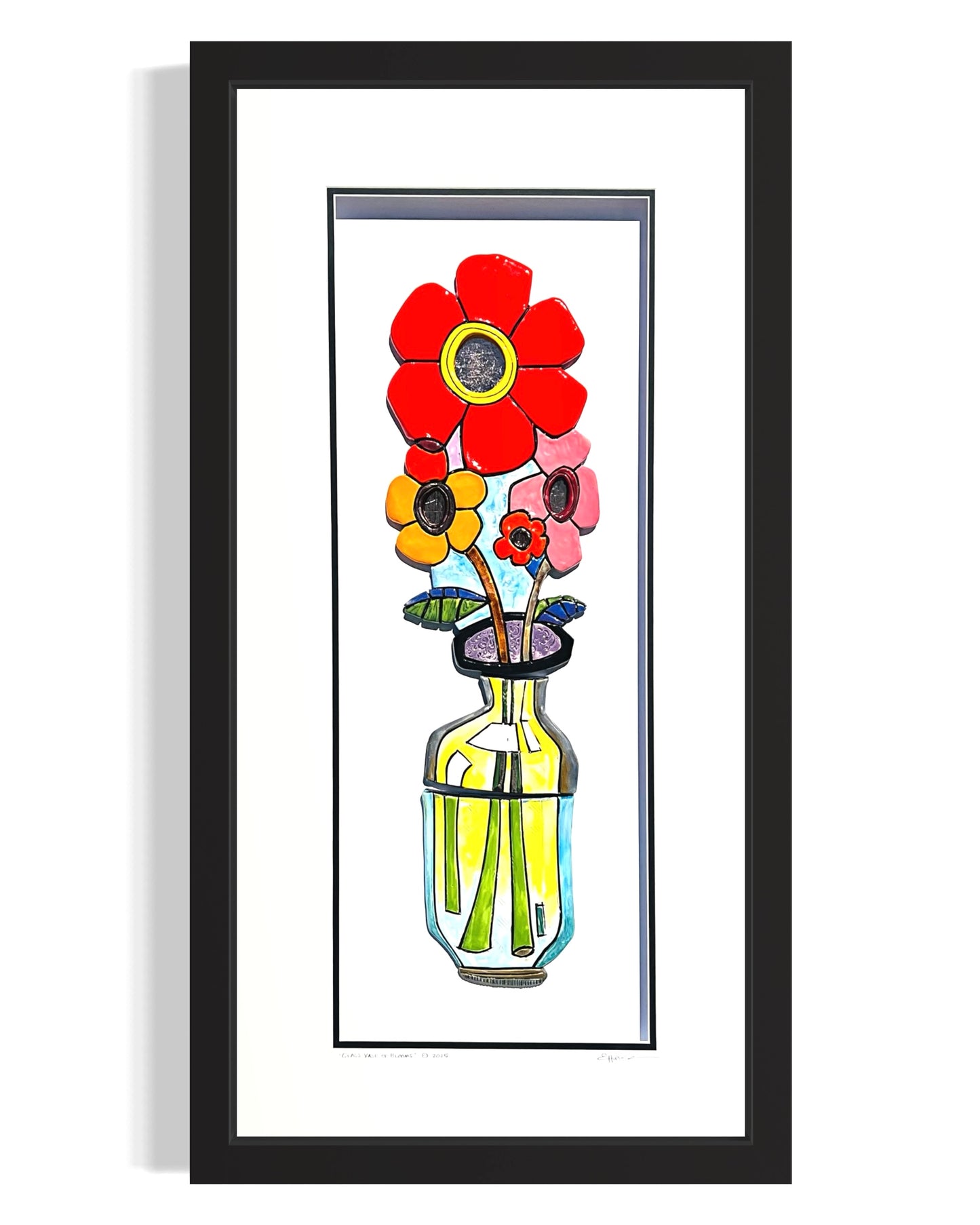 "Glass Vase of Blooms"