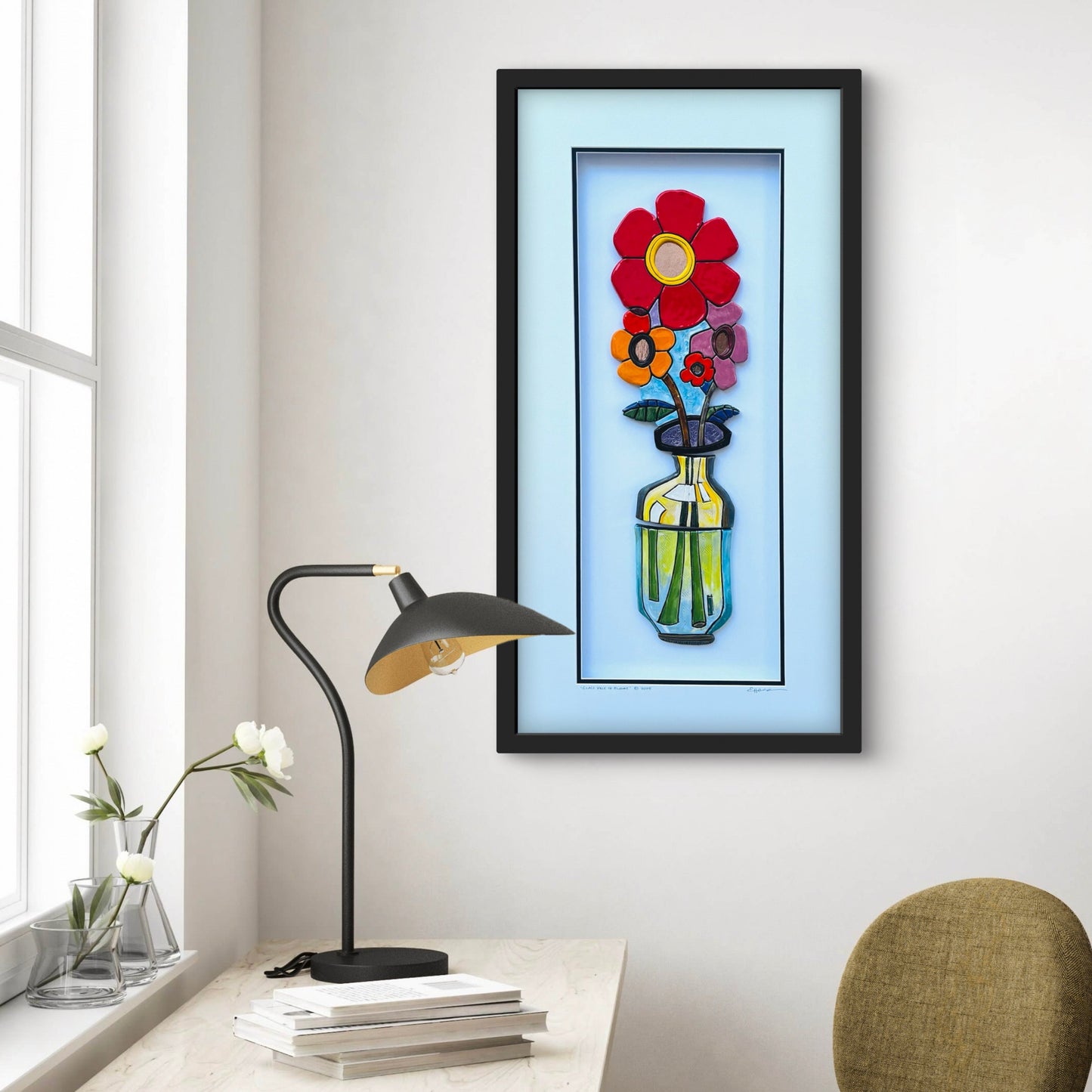 "Glass Vase of Blooms"