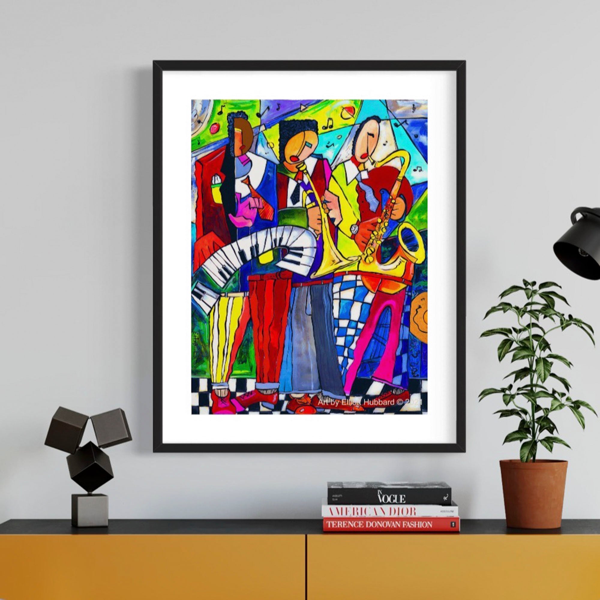 Three Man Band Music Art Print Art By Elliott Hubbard three-man-band-music-art-print-art-by-elliott-hubbard