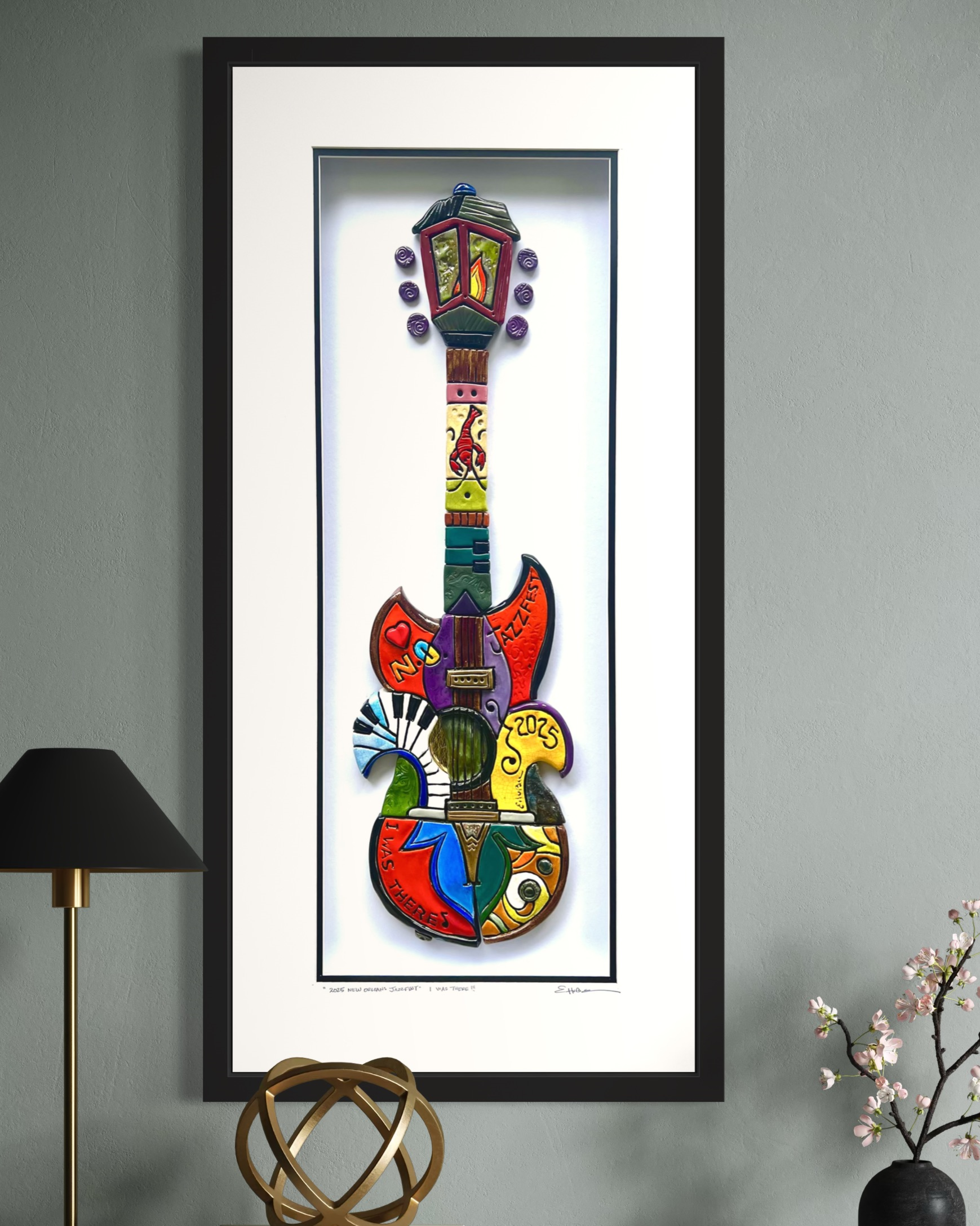 2025 NOLA JazzFest Guitar – Art by Elliott Hubbard 2025 NOLA JazzFest Guitar – Art by Elliott Hubbard
